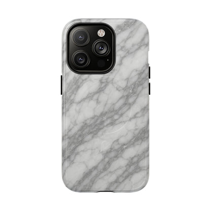 Silver Mist Marble iPhone Case with MagSafe - Shamo's