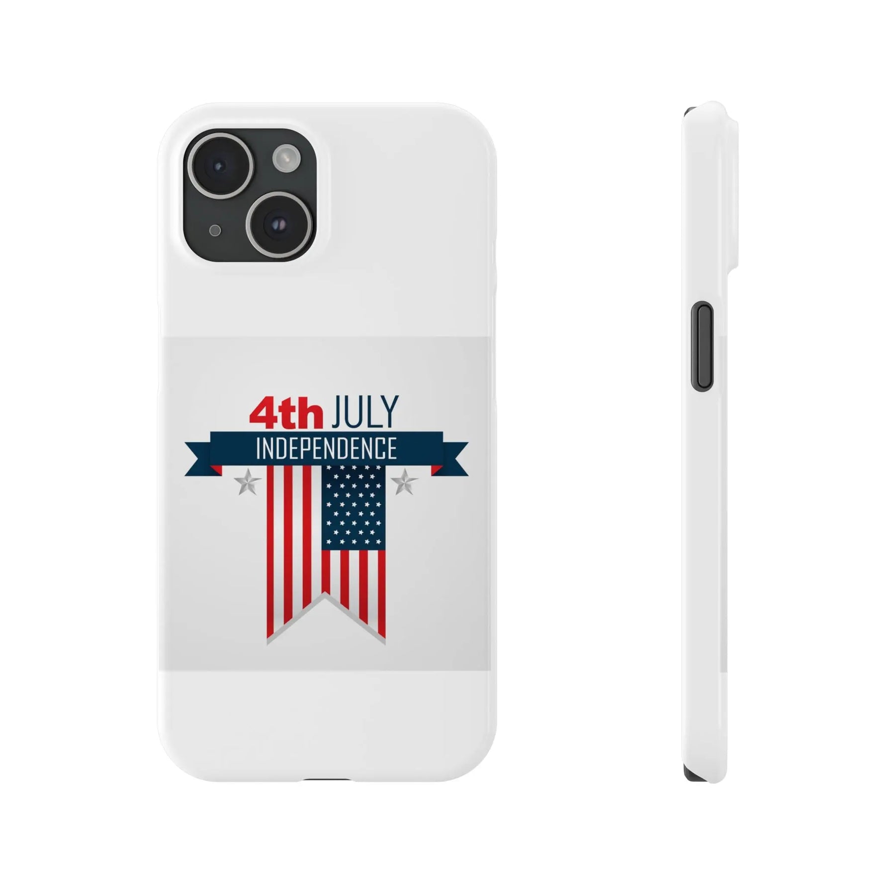 Slim Phone Cases with 4th of July writing for iPhone 17 and more - Shamo's