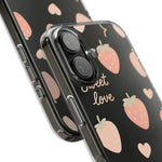 Sweet Love Strawberry Clear iPhone Case | MagSafe  Shamo's