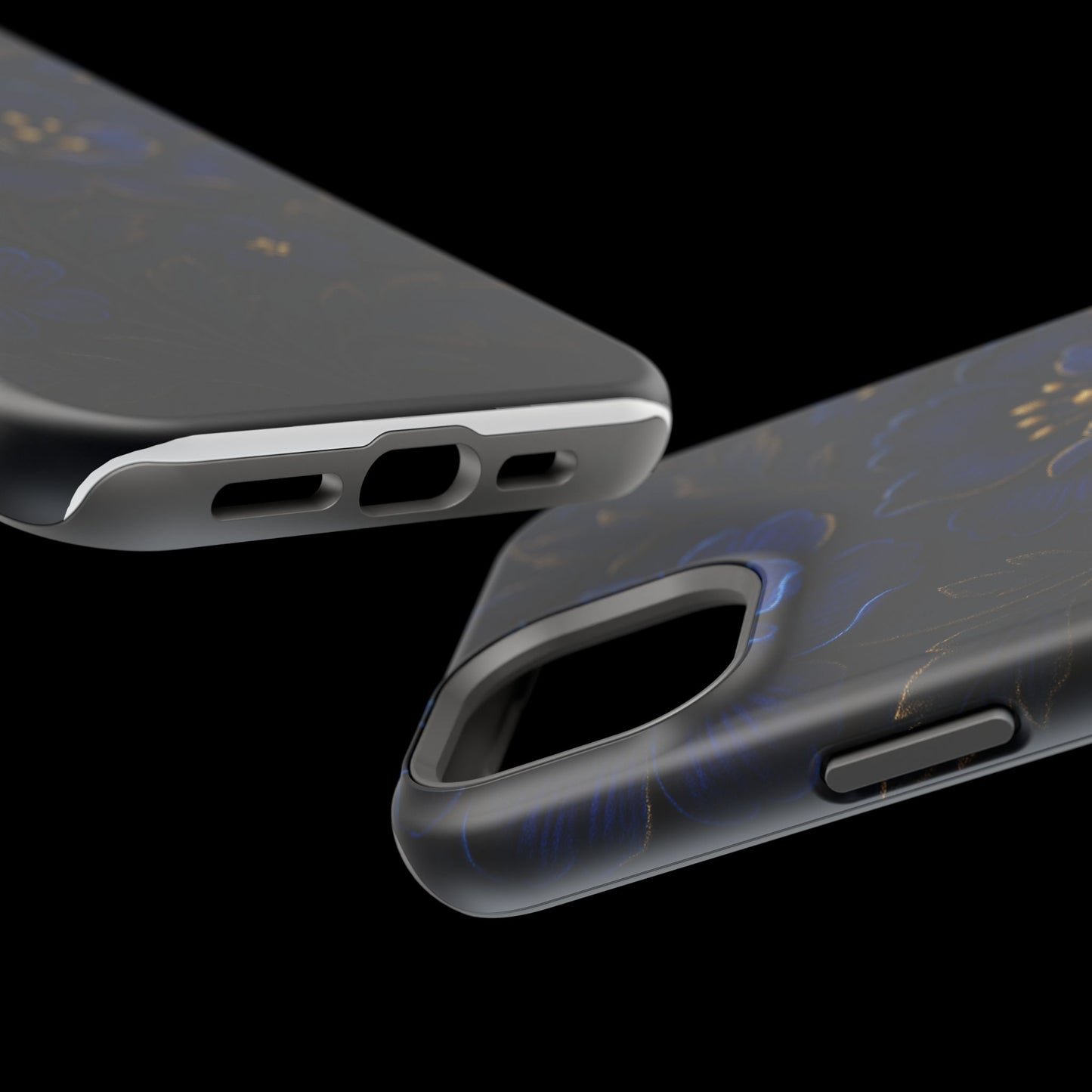 3D Velvet Night Flower iPhone Case | MagSafe