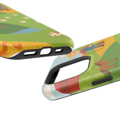 Farm-Themed Impact-Resistant MagSafe Phone Case