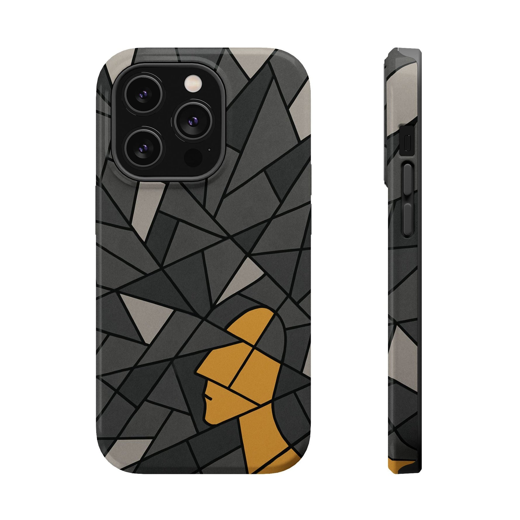 “Rebuilding Myself” Abstract iPhone Case — Magnetic MagSafe Impact-Resistant  Shamo's iPhone 14 Pro / Glossy