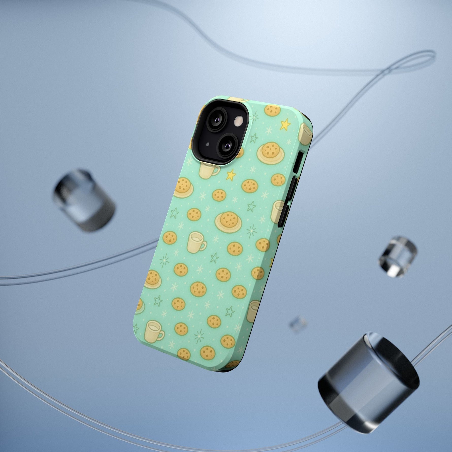 Cookie & Coffee Pattern Tough iPhone Case — Impact-Resistant  Shamo's