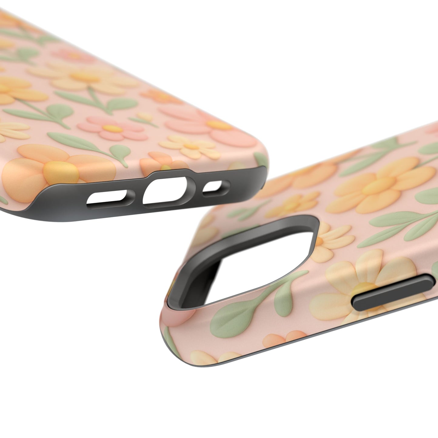 Vintage Floral 3D iPhone Case | MagSafe Compatible