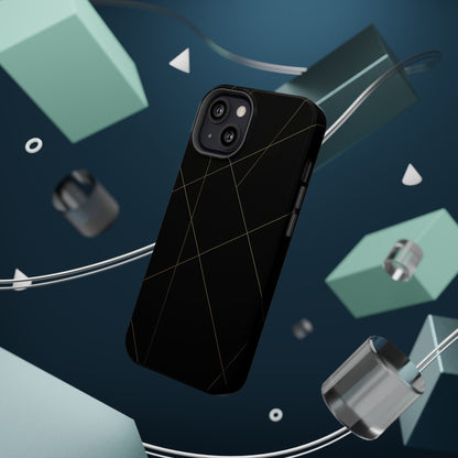 Black Geometric Design iPhone Case | MagSafe  Shamo's