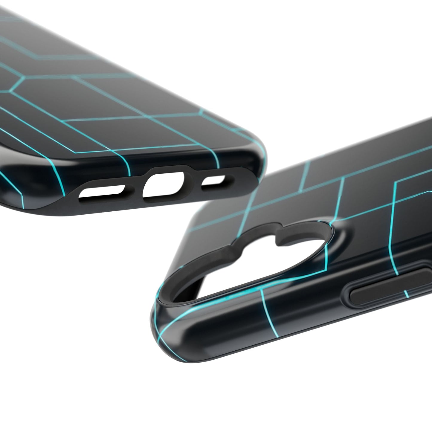 Neon Grid Magnetic Impact-Resistant iPhone Case | MagSafe compatible  Shamo's