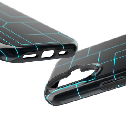 Neon Grid Magnetic Impact-Resistant iPhone Case | MagSafe compatible  Shamo's