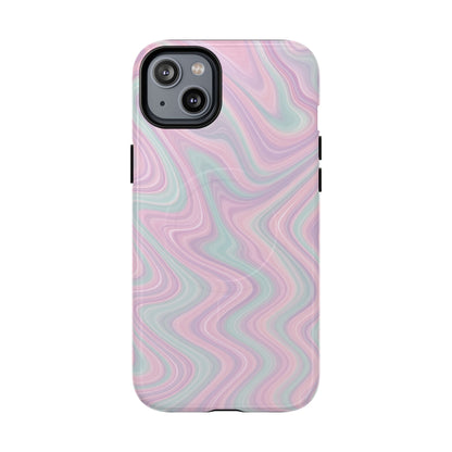 Colorful Marble Pastel Swirl iPhone Case | MagSafe
