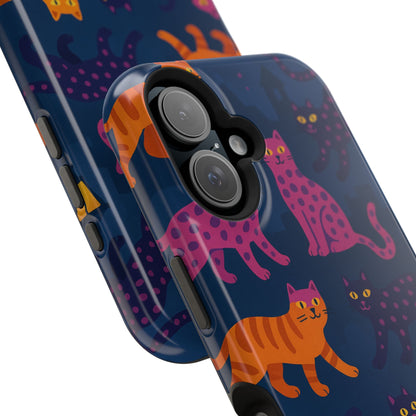 Colorful Cat Phone Case - MagSafe Impact-Resistant
