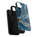 Blue Agate Marble iPhone Case —with MagSafe  Shamo's