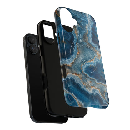 Blue Agate Marble iPhone Case —with MagSafe