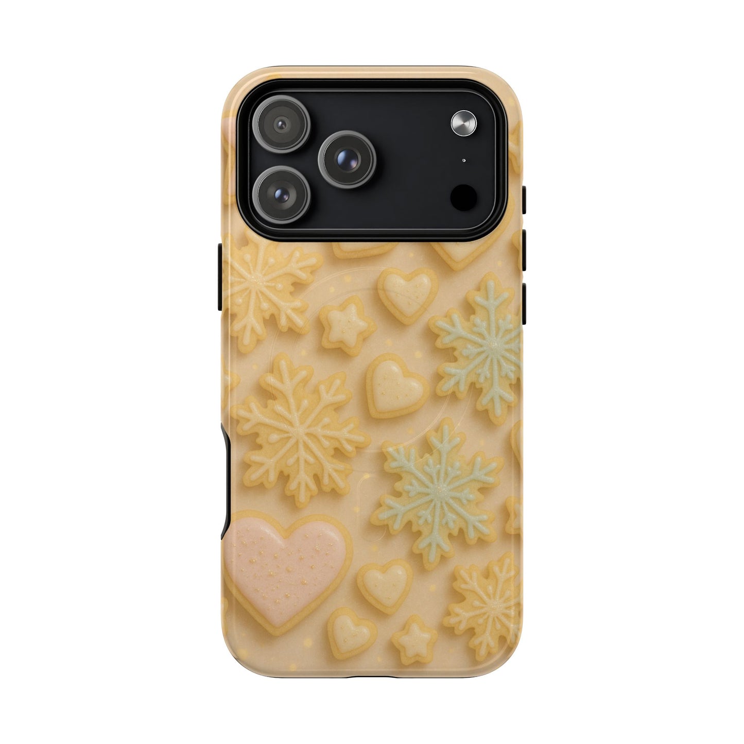 Heart & Snowflake Holiday iPhone Case — compatible with MagSafe - Shamo's