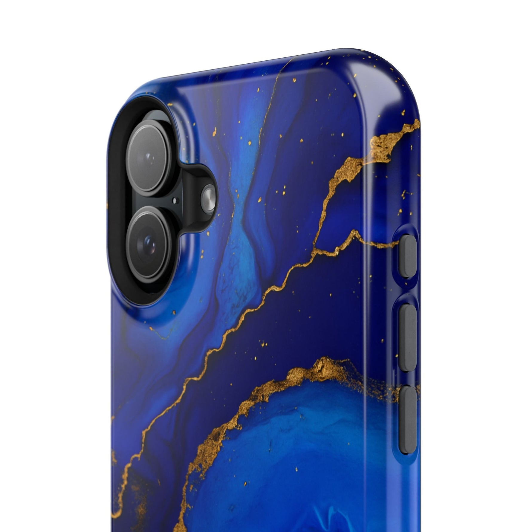 Blue Gold Marble Phone Case  Shamo's