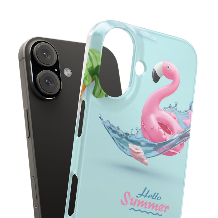 Slim Phone Cases with Hello Summer design