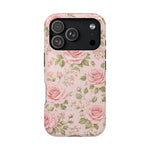 Floral Rose Magnetic Impact-Resistant Phone Case — MagSafe Compatible