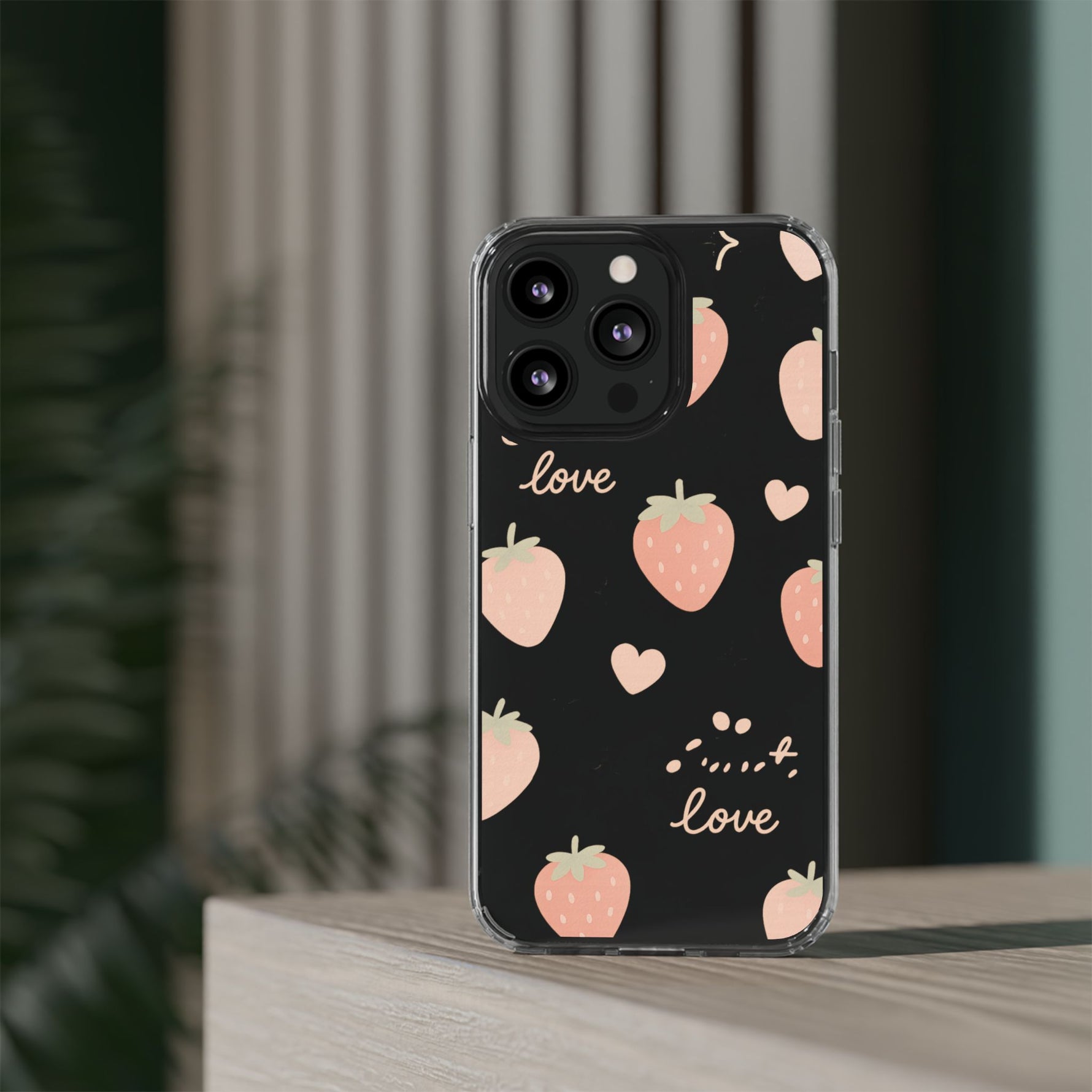 Sweet Love Strawberry Clear iPhone Case | MagSafe - Shamo's