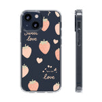 Sweet Love Strawberry Clear iPhone Case | MagSafe - Shamo's
