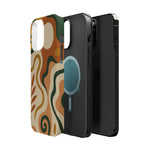 Abstract Earth-Tone Impact iPhone Case — MagSafe  Shamo's
