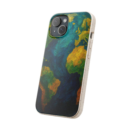 Biodegradable Phone Case — Earth Illustration Eco-Friendly Case  Shamo's
