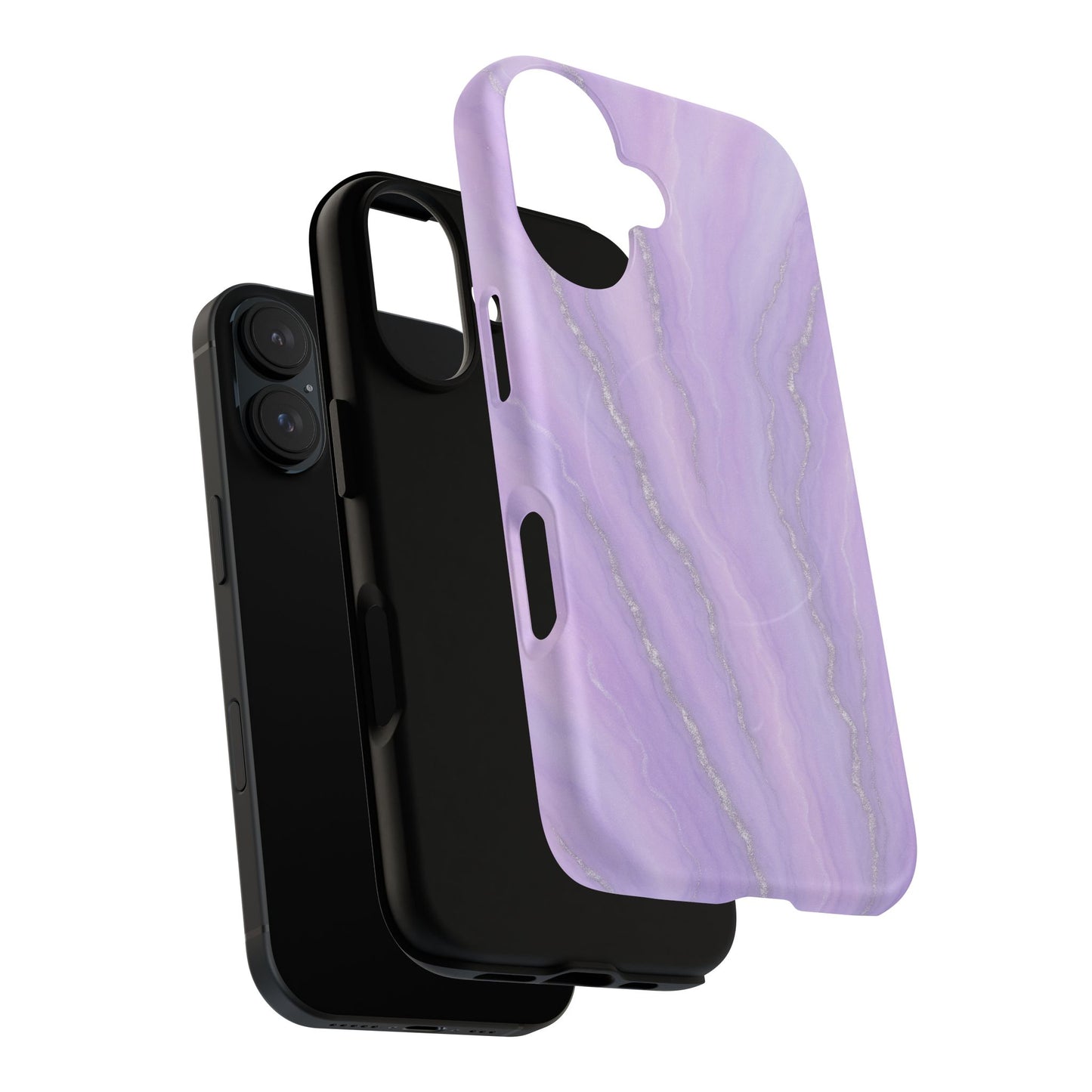 Lavender Marble iPhone Case with MagSafe