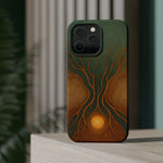 Abstract Tree of Life Design Golden Origin iPhone Case | MagSafe Compatible  Shamo's