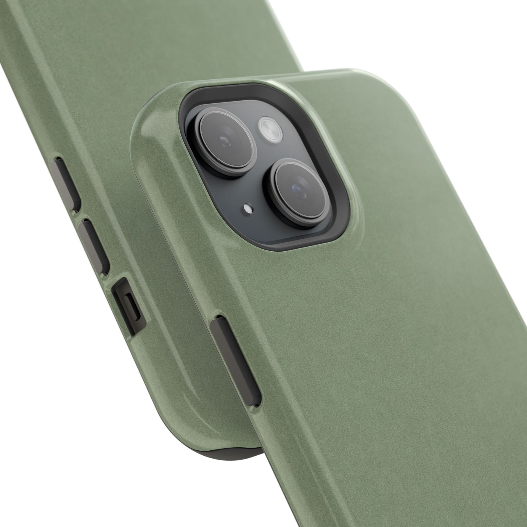 Olive Green MagSafe Compatible Impact-Resistant iPhone Case