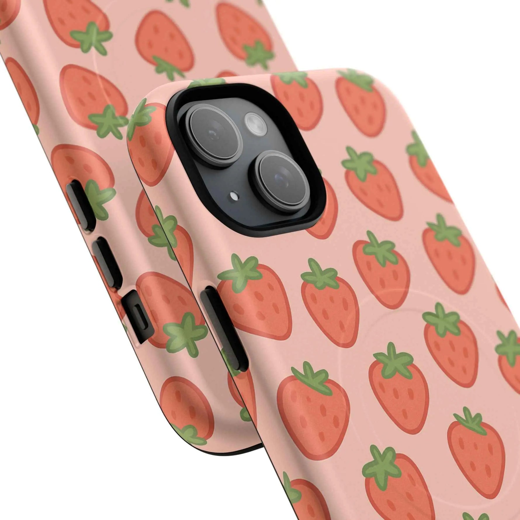 Strawberry Pattern Magnetic Phone Case | Berry Sweet Love
