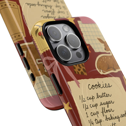 Holiday Receipt Stamps iPhone Case with MagSafe Compatibility