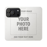 Personalized Flip Wallet Phone Case – Custom Photo & Text Wallet Cover