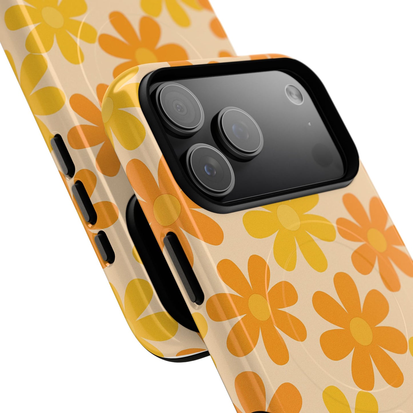 Retro Daisies Pattern iPhone Case | MagSafe
