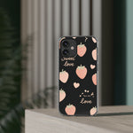Sweet Love Strawberry Clear iPhone Case | MagSafe - Shamo's