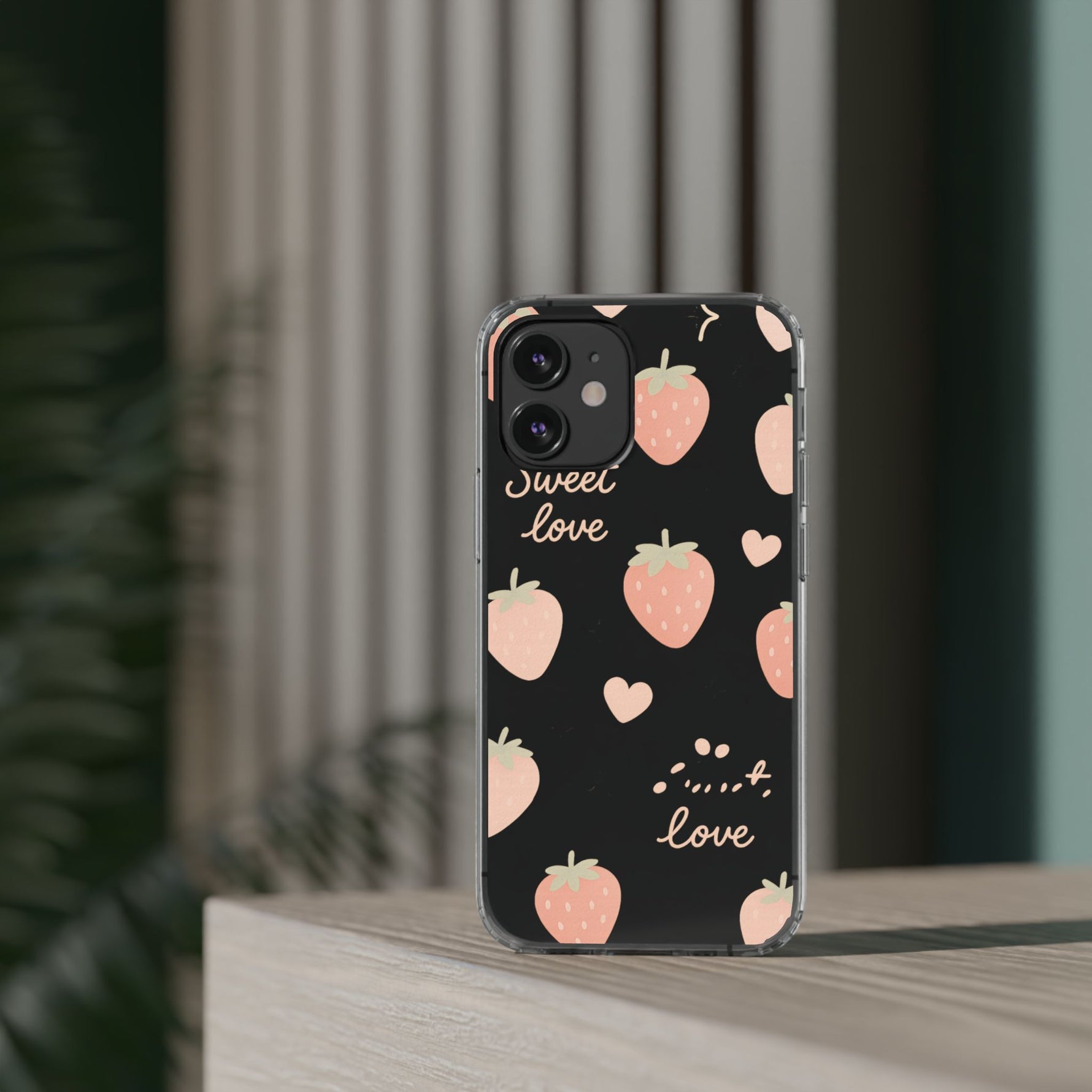 Sweet Love Strawberry Clear iPhone Case | MagSafe - Shamo's
