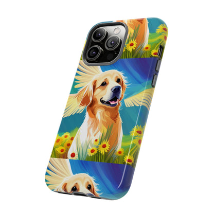 Tough Cases Golden Retriever with Wings Phone case
