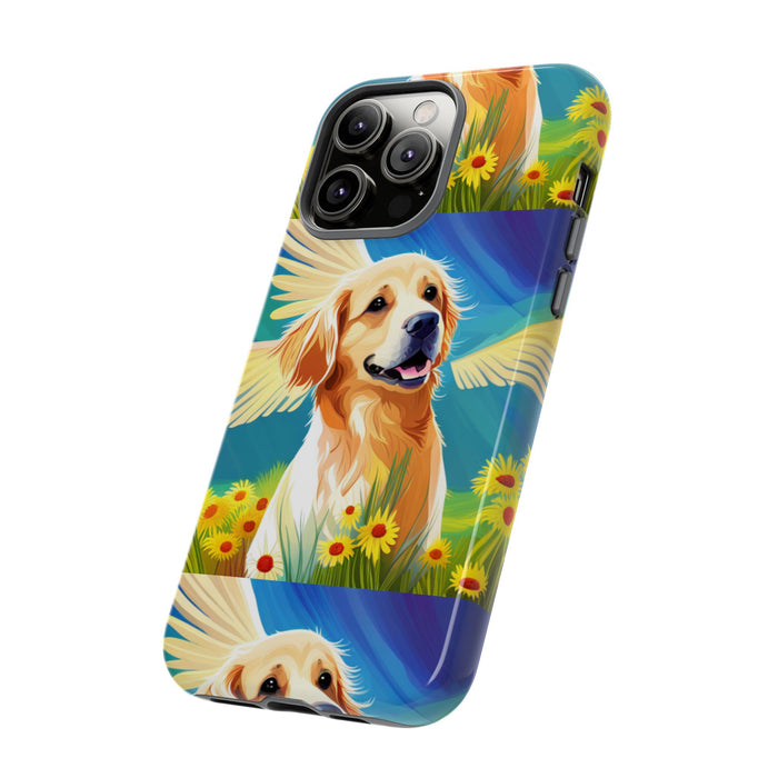 Tough Cases Golden Retriever with Wings Phone case