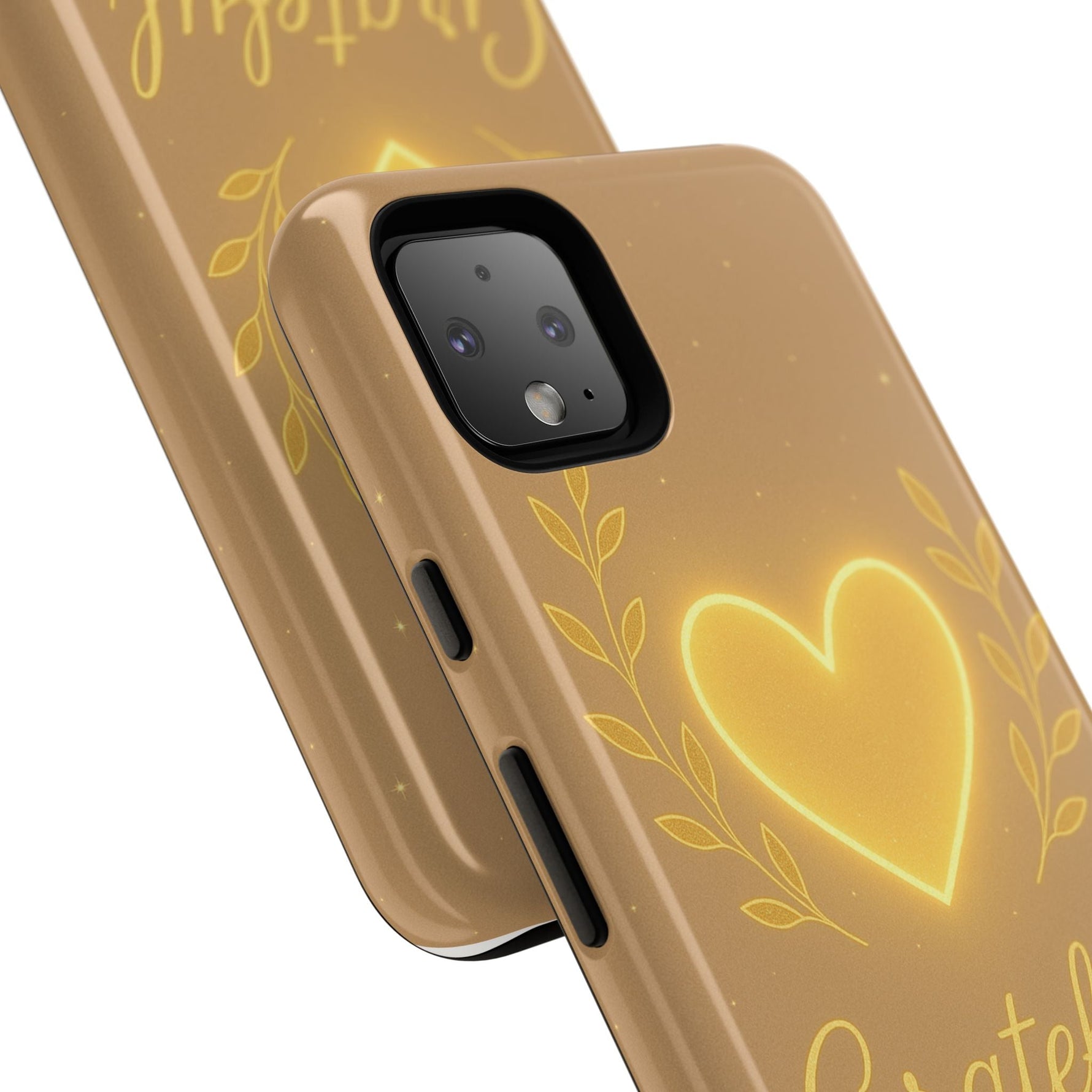 Grateful Heart iPhone Case — Warm Neon Heart  Shamo's
