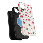 Rose Pattern Impact-Resistant iPhone Case | MagSafe