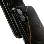 Black & Gold Marble iPhone Case with MagSafe  Shamo's