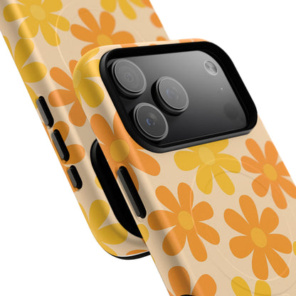 Retro Daisies Pattern iPhone Case | MagSafe