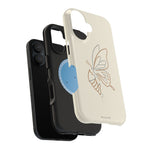 Butterfly Transformation from Caterpillar Minimalist Magnetic Impact-Resistant Phone Case with Magsafe