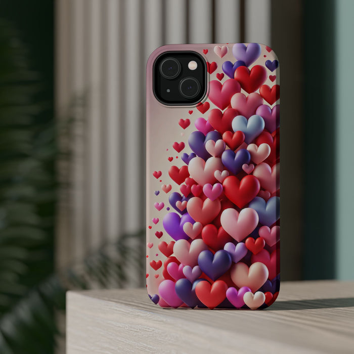 Shamo's Phone Case | MagSafe Compatible | Love Hearts Theme for iPhone 17 and more