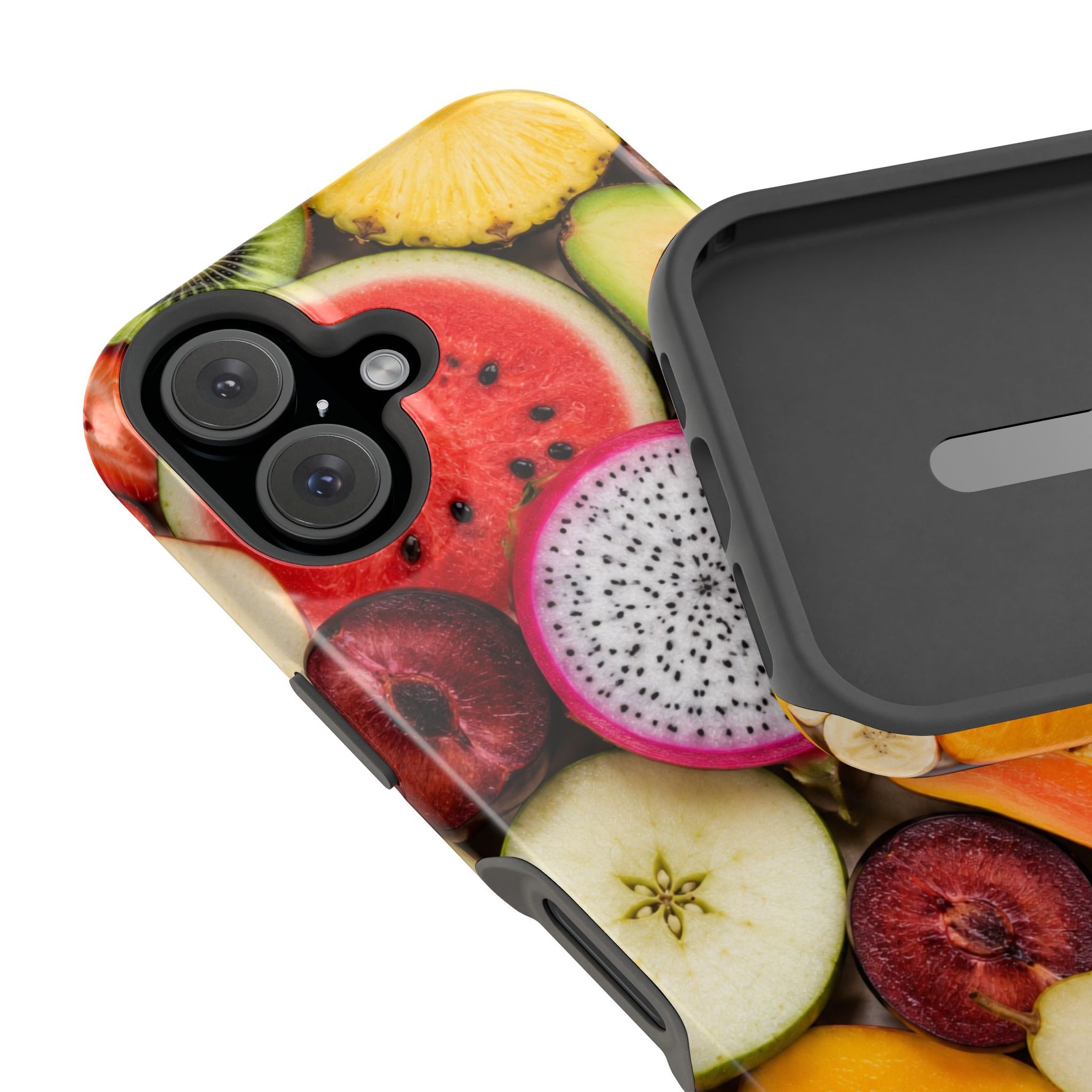 Tropical Fruit Magnetic Impact-Resistant Phone Case with MagSafe