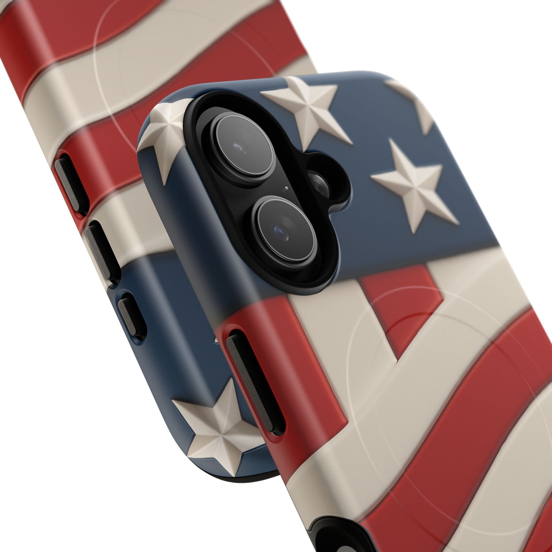 Patriotic iPhone Cases - MagSafe Tough American Flag Design - Shamo's