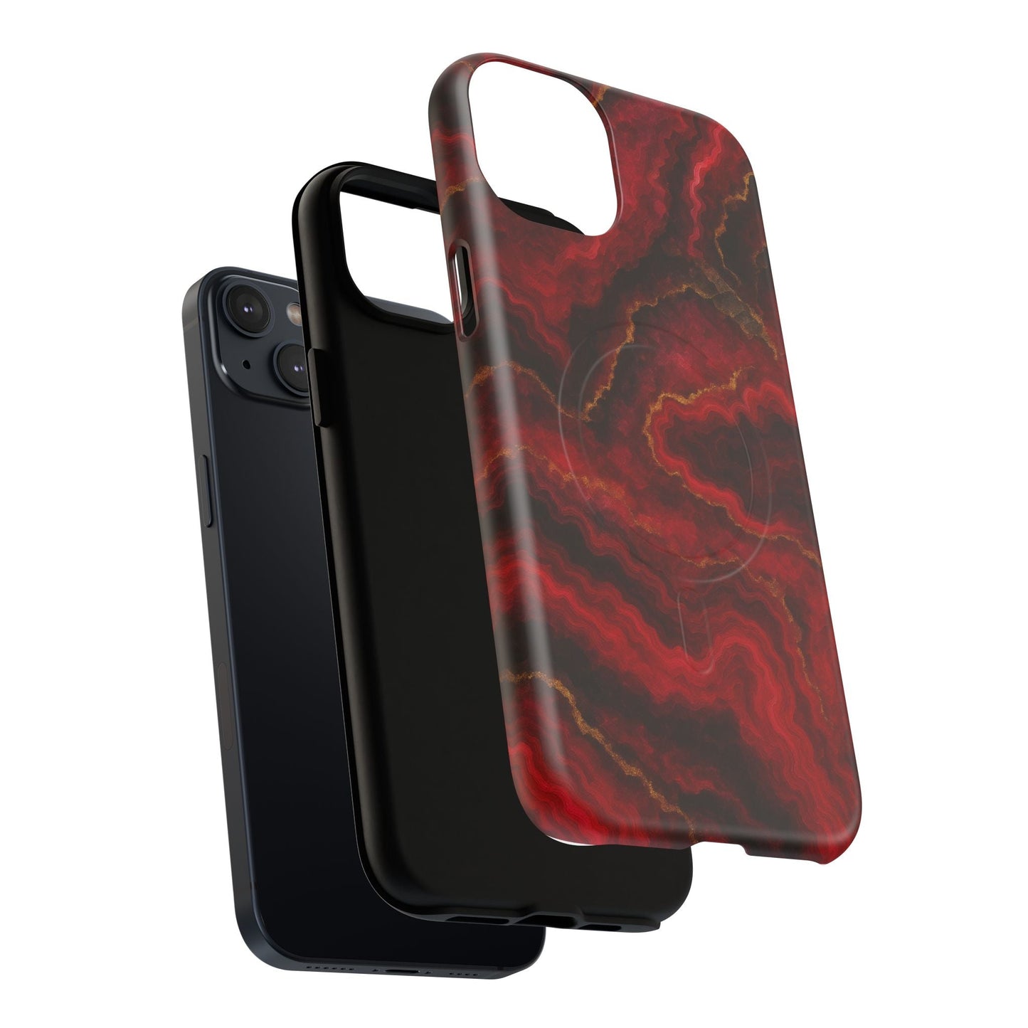 Red Marble iPhone Case with MagSafe