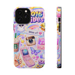 2016 Vibes Y2K Sticker Collage Magnetic Impact-Resistant iPhone Case with MagSafe Compatibility