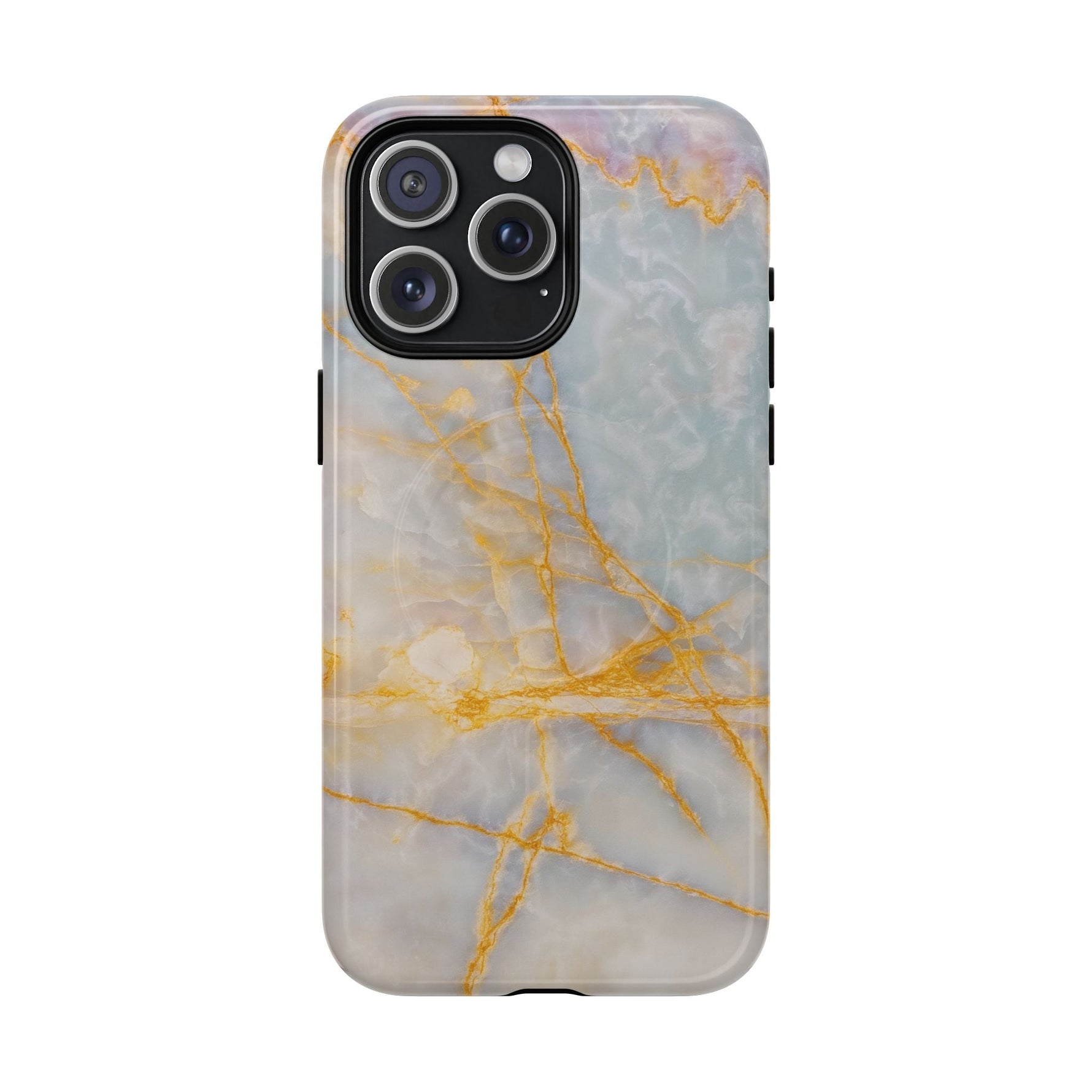 Marble Gold Vein iPhone Case (MagSafe Compatible)  Shamo's iPhone 15 Pro Max / Glossy