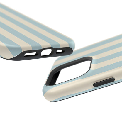 Blue Strips Pattern iPhone Case Compatible with MagSafe