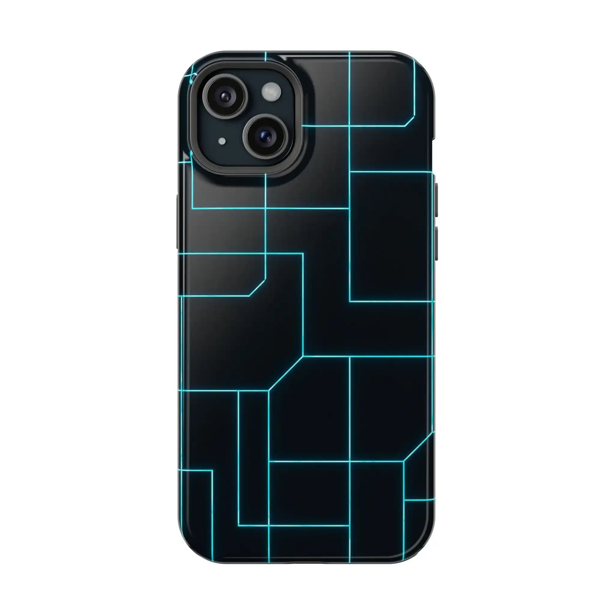 Neon Grid Magnetic Impact-Resistant iPhone Case | MagSafe compatible  Shamo's iPhone 15 Plus / Glossy