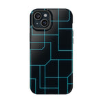 Neon Grid Magnetic Impact-Resistant iPhone Case | MagSafe compatible  Shamo's iPhone 15 Plus / Glossy