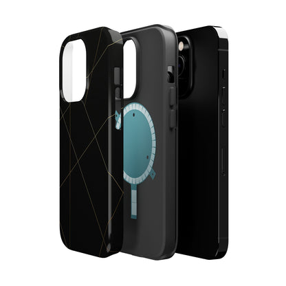 Black Geometric Design iPhone Case | MagSafe  Shamo's