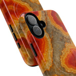 Agate Glow Marble iPhone Case Orange Geode Stone Design with MagSafe  Shamo's